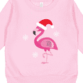 thumbnail image 3 of Inktastic Christmas Holiday Cute Flamingo Toddler Sweatshirt, 3 of 4