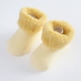 thumbnail image 2 of Kids Socks, Baby Sock For Winter Warm Socks Toddlers Boys Girls Children Socks Princess Socks Floor Socks(Yellow,0-6 Months), 2 of 4