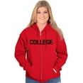 thumbnail image 4 of Animal House Faber College Frat Party Unisex Fleece Graphic Zip Up Hoodie Brisco Brands 2X, 4 of 5