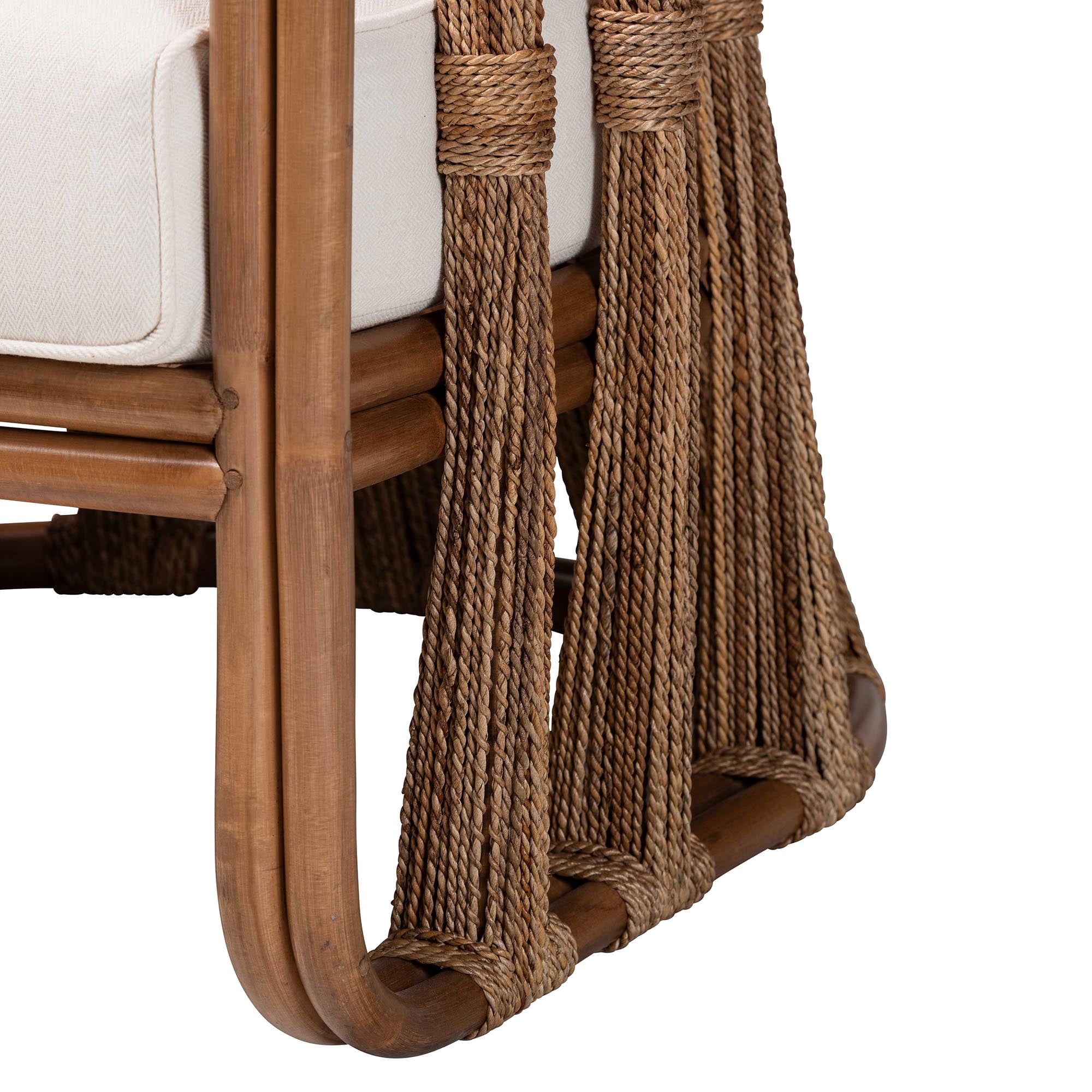 bali & pari Westham Boho Arm Chair, Brown