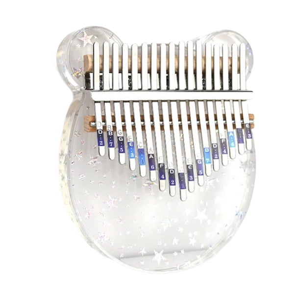 Acrílico 17 teclas Piano Mbira Piano para fiesta regalo Soportar perfke piano de pulgar kalimba