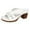 White, variant on Mostsola Slippers for Women Bohemia Flower Heeled Sandals Casual Open Toe Heels Backless Slides