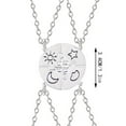 thumbnail image 4 of Trendy Stars-Moon-Sun-Clouds Splice Necklace - Best Friend & Couple Sweater Chain Accessory, Stylish Alloy Pendant for Everyday Wear, 4 of 5