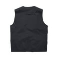 thumbnail image 4 of hotojiny Men's Cargo Vest Lightweight Sleeveless Quick Dry Golf Vest with Zipper Pockets for Travel Hiking Fishing Outwear, 4 of 4