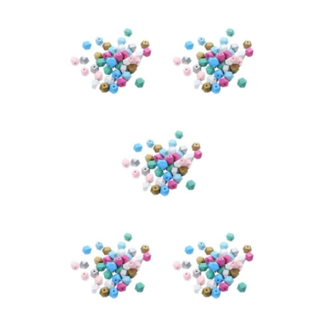 Advancent 20 piezas de cuentas de silicona cortadas para chupete de bebé y collar de dentición cuentas surtidos mordedor hexagonal de alta Type2 NO2