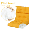 thumbnail image 6 of High Back Chair Cushions Set of 2, Adirondack Chair Cushion with Waterproof, Rocking Chair Cushion for Outdoor Patio, Garden Porch 45”x 22”x 4(yellow）, 6 of 7