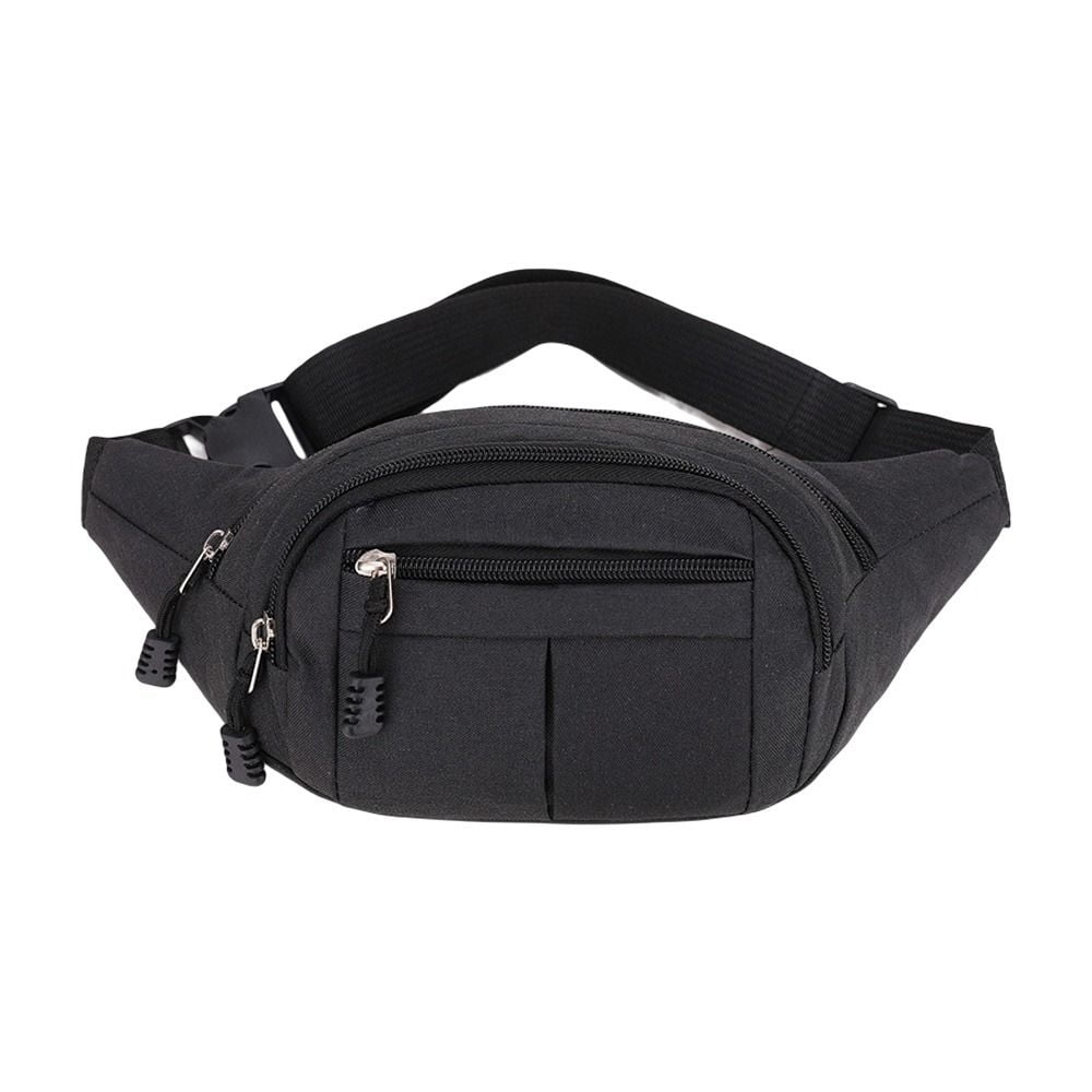 Fashion Money Belt Pouch Sport Bum Bags Fanny Pack Cashier Bag Chest Packs Waist Bum Bag BLACK