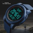 thumbnail image 3 of Watch Men Electronic Watch Waterproof Shakeproof LED Screen Digital Sports Watch With Alarm Clock Blue, 3 of 8