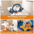 thumbnail image 5 of Gymax 49'' Tall Cat Tree w/ UFO Top Perch Space Capsule Sisal Scratching Posts Cloud, 5 of 10