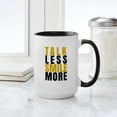 thumbnail image 4 of CafePress - Talk Less Smile More Mugs - 15 oz Ceramic Large White Novelty Mug, 4 of 4