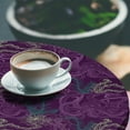 thumbnail image 2 of Ambesonne Octopus Fitted Round Tablecloth, Sea Wildlife, 40"- 44" Diameter, Dark Purple Pale Green, 2 of 5