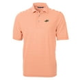 thumbnail image 2 of Men's Cutter & Buck Orange Akron RubberDucks Big & Tall Virtue Eco Pique Stripe Recycled DryTec Polo, 2 of 3