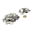 thumbnail image 1 of 100 Sets Blank Button Making Supplies Round Badge Button Parts Metal Button Pin Badge Kit For Button Maker Machine Pin Back Button Pins Button Parts Sturdy Metal Plastic Rustproof, 1 of 8