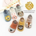 thumbnail image 2 of Inevnen 1/6 Pairs Baby Non Slip Grip Cotton Animal Ankle Socks with Non Skid Soles for Newborn Toddler Boy Girl, 2 of 6