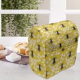 thumbnail image 3 of Queen Bee Stand Mixer Cover, Repeating Continuous Print of Striped Buzzing Flies, Kitchen Appliance Organizer Bag Cover with Pockets, 5 Quarts, Mustard Charcoal Grey, by Ambesonne, 3 of 4