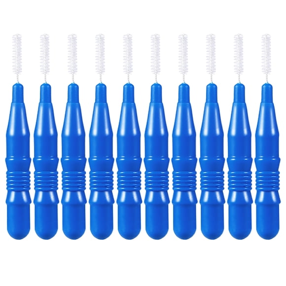 50 piezas de herramientas de cuidado bucal, hilo dental, higiene dental, palillo de dientes, cepillo de limpieza de 2,5 mm