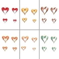 thumbnail image 1 of Adornos Corazón 3D en Oro y Morado para Decoración Romántica de Ventanas, Paredes y Fiestas de San Valentín - Juego de 4 Piezas con Gancho, 1 of 6