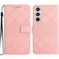 thumbnail image 1 of Flip Wallet Case for Samsung Galaxy A36 with Kickstand & Wrist Strap, Shockproof TPU Inner Pink, 1 of 7