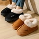 thumbnail image 4 of Ante nuevo zapatillas de algodón para hombre en casa, bolsos de lana para calentar la boca y zapatos de confinamiento, botas antideslizantes de EVA para mujer, 4 of 5