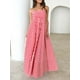 thumbnail image 4 of Vestido largo de verano Tsseiatte para mujer, con tirantes finos, espalda descubierta y corte A, fluido, 4 of 7