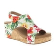 thumbnail image 2 of Corkys Womens Carley Floral Studded Slingback Wedge  Casual Shoes, 2 of 5