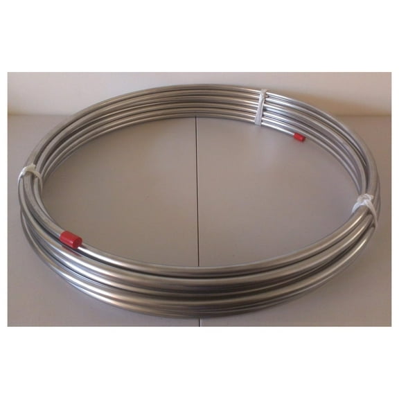 3/8" O.D. x 50' Stainless Steel Tubing Coil - Type 304 SS Tubing (.020" Wall)