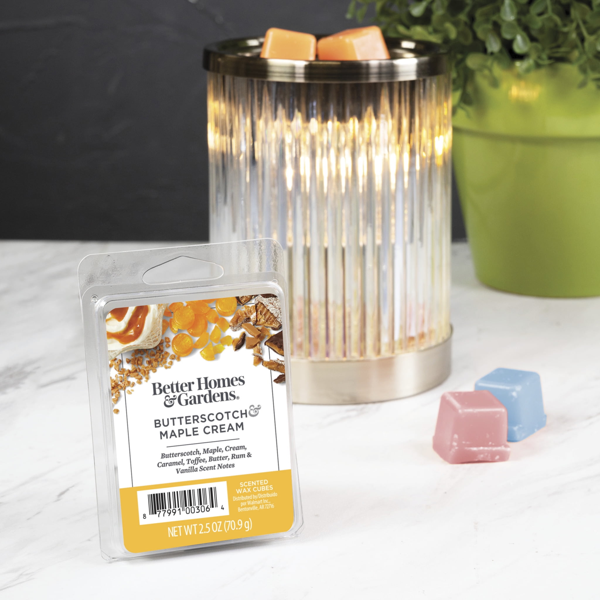Butterscotch Maple Cream Scented Wax Melts, Better Homes & Gardens, 2.5 oz (5-Pack)