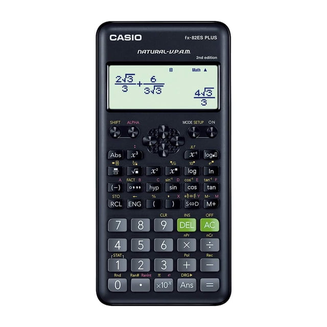 Calculadora científica Casio FX82ESPLUSBK 252 funciones negra