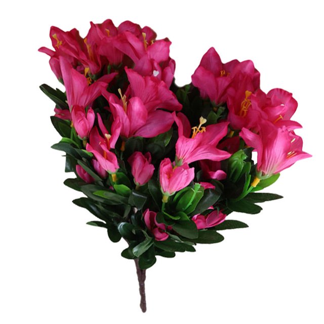 Ramo de flores artificiales Simulación Adorno floral Mesa Centro de mesa Oficina en casa Decoración de flores, Rosa roja Jumpingount HA8263-03B