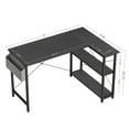 CubiCubi 55 x 28inch L Shaped Desk Small Computer Desk with Storage