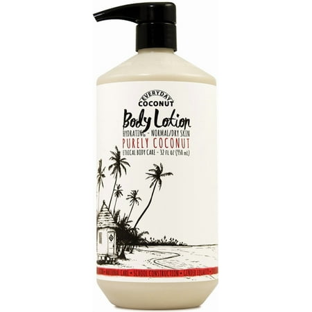 Alaffia - EveryDay Coconut - Hydrating Body Lotion, Purely Coconut, 32 Ounces