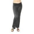 thumbnail image 2 of Vivian's Fashions Pants - Velour, Misses Size (Charcoal, XS), 2 of 2