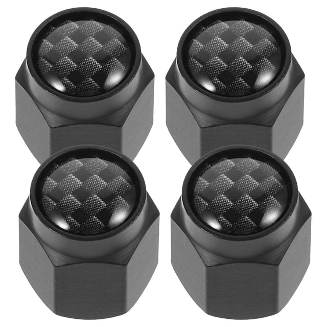 4 tapones de válvula de neumático de metal, accesorios decorativos para neumáticos de coche.