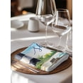 thumbnail image 6 of Lighthouse Cloth Napkins Set of 4 Reusable Dinner Napkins, Blue Coastal Nautical Ocean Beach Palm Tree Cocktail Napkin Washable Table Napkins for Wedding/Holiday Party/Baby Shower 20"x20", 6 of 7