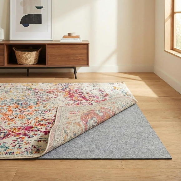 Rugs.com - 8' x 11' Everyday Performance Rug Pad 1/4" Thick Felt & Non-Slip Backing Perfect for Any Flooring Surface