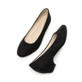 thumbnail image 4 of BURUDANI Women Fashion Heel Pump Shoes Low Chunky Slip On Round Toe Shoes Comfort Pumps for Work, 4 of 8