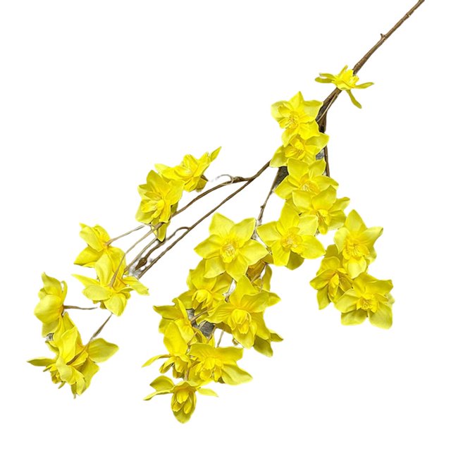 Single Branch Simulation Daffodil Realistic Fresh-keeping Flower Arrangement Fake Daffodil for Wedding