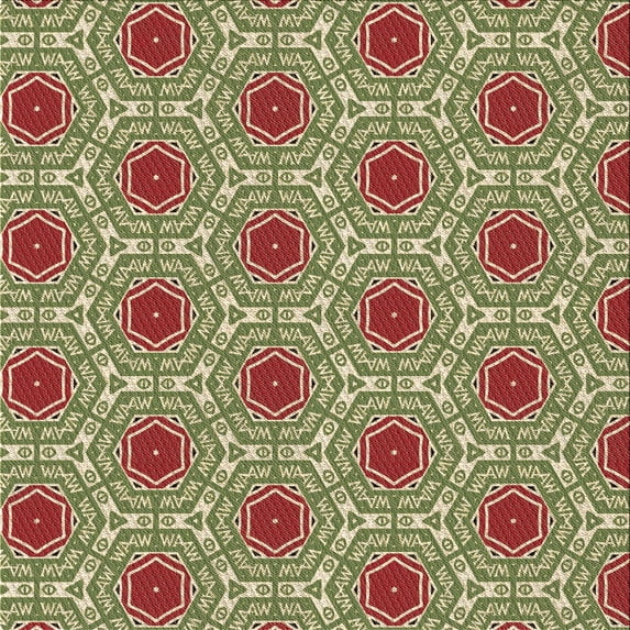 Ahgly Company Indoor Square Patterned Saddle Brown Area Rugs, 8' Square