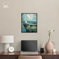 thumbnail image 3 of Seagull And Boat Canvas Coastal Wall Art by Art Remedy, Black Frame, 16" x 20", 3 of 7