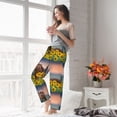 thumbnail image 5 of Pofeuu Horse Sunflowers Print Women's Fashion Pajama Pants with Pockets Comfy Drawstring Sleep Lounge Bottoms-Large, 5 of 6