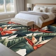 thumbnail image 4 of 6'x9' Area Rugs, Tropical Plant Indoor Outdoor Area Rug for Living Room Bedroom, Summer Botanical Flowers Leaves Country Washable Bathroom Rugs Kitchen Floor Carpet Mats Home Decor Aesthetic, 4 of 8