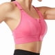 thumbnail image 3 of Wireless Supportive Sports Bra For Women Front Zip Design Cross Back Vest Yoga, 3 of 5