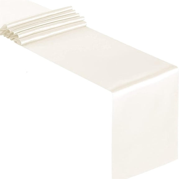 hejhncii Satins Table Runners Solid Color, 12x108Inch, Elegant Decoration for Wedding, Birthday and Banquets Event