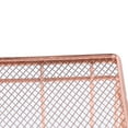 thumbnail image 4 of simhoa 6X Rose Gold Metal Wire Mesh Pen Pencil Brush Holder Desk Organizer, 4 of 10