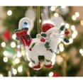 thumbnail image 2 of Ceramic Christmas Cat Ornament 3.25 Inch Holiday Home, 2 of 3