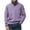 Purple #001, variant on Mens Quarter Zip Pullover Slim Fit Lightweight Sweater Casual Mock Neck Knit Polo Sweater Navy 3XL