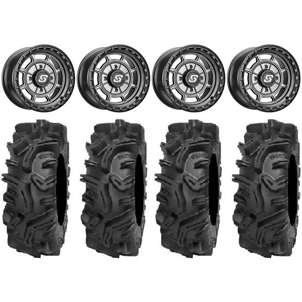 Sedona Rift 14 Wheels Grey 32 Mudda Inlaw Tires Can Am Maverick X3 Honda Pioneer 1000 Talon Walmart Com