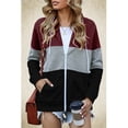 thumbnail image 2 of Sudadera Con Capucha Y Cremallera Para Mujer, Sudadera Con Capucha De Manga Larga Para Mujer, Bolsillos Laterales De Poliéster Informal, Fáciles De Combinar Para El Día A Día ANGGREK No, 2 of 7