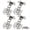 Half Overlay | Quick Release, variant on Full Overlay Soft Close Cabinet Hinges, 304 Stainless Steel 4 Pack Hidden Hinge Set, Quick-Release, Cooper Core Hydraulic Cylinder, Concealed Self Closing Hinges for Cabinets Cupboard Door