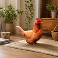 Printed Hen Plush Toy, Realistic Chicken Stuffed Doll With Detailed ...
